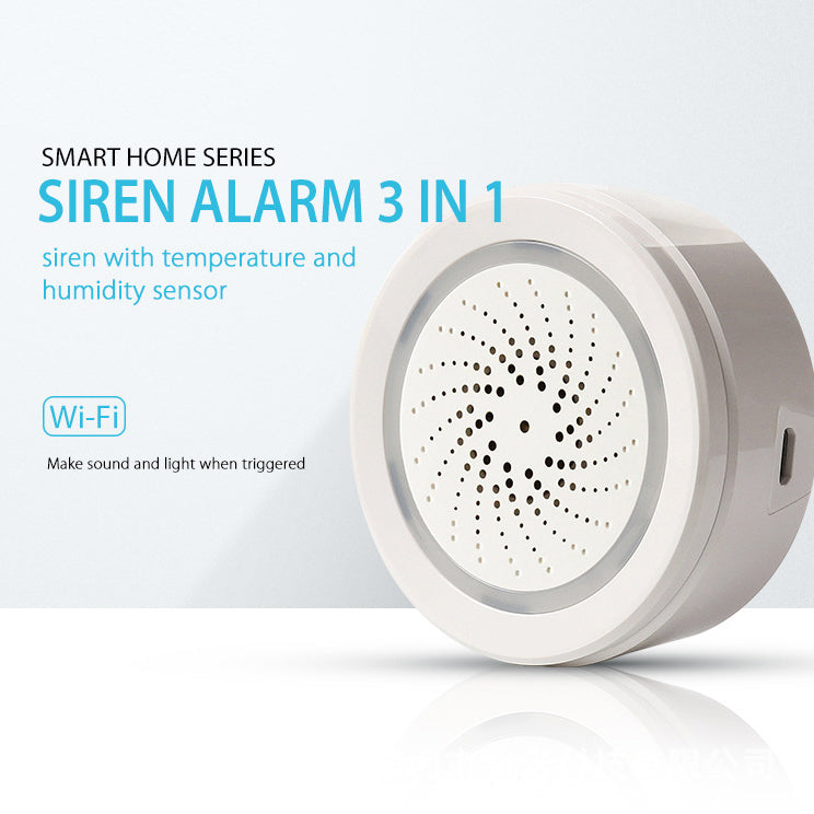 WiFi USB Siren with Sound and Light Alarm