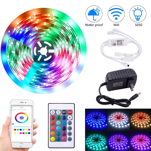 12V 40W RGB LED Strip Light with Wifi Remote Control