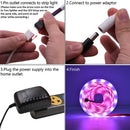 12V-5050 RGB Wifi Remote Control 10 Meters 24 Keys 300 Lights (40W) Light Strip Dual Disk