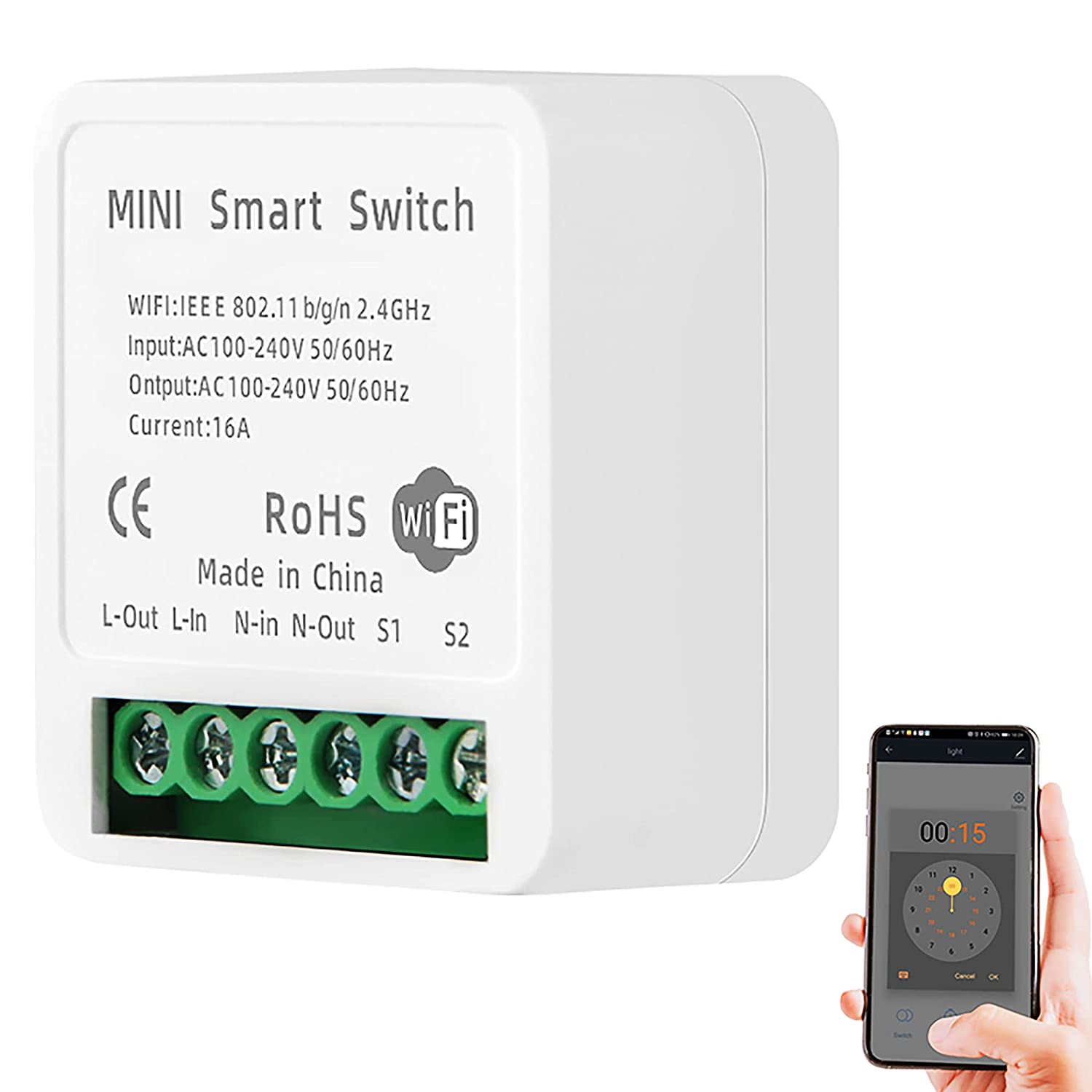 WiFi Mini Smart Switch 16A