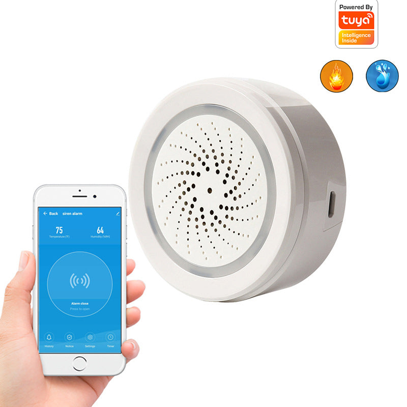 WiFi USB Siren with Sound and Light Alarm
