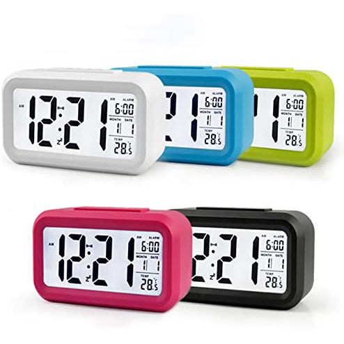 Student Voice Alarm Clock with Night light Thermometer