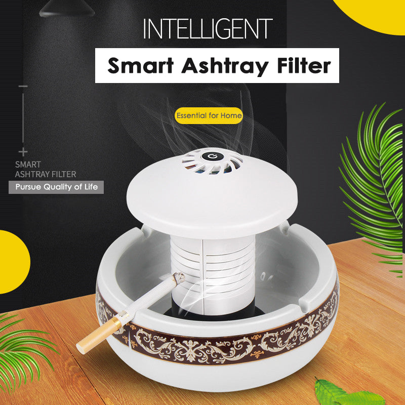 Smart Ashtray Filter Rechargeable Smoke Air Purifier
