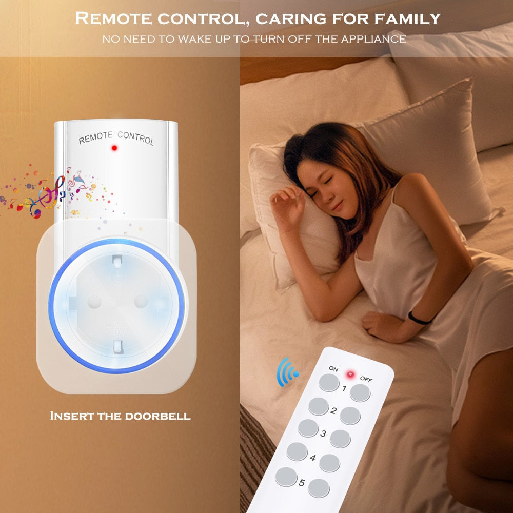 Remote Smart Socket 10A Outlet EU UK Plug