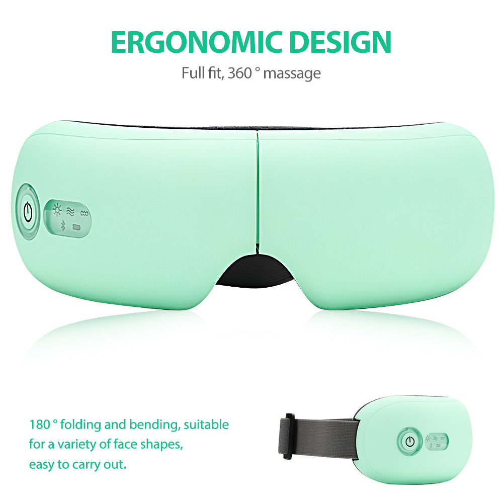 Bluetooth Smart Eye Massage Airbag Vibration Glasses