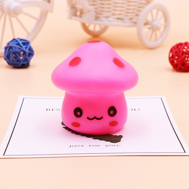 New Cute 6.5cm Color Changing LED Mushroom Lamp Party Lights Mini Soft Baby Child Sleeping Nightlight Novelty Luminous Toy Gift