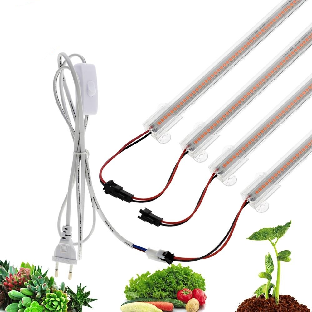 LED Grow Light 220V Full Spectrum LED Bar Lamp for Plants High Luminous Efficiency 8W 50/30cm for Grow Tent Greenhouses Flowers
