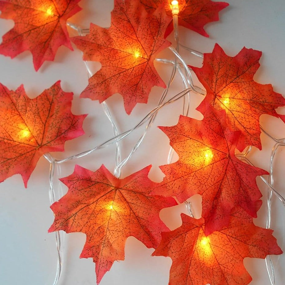 Maple Leaves Garland Led Fairy String Lights