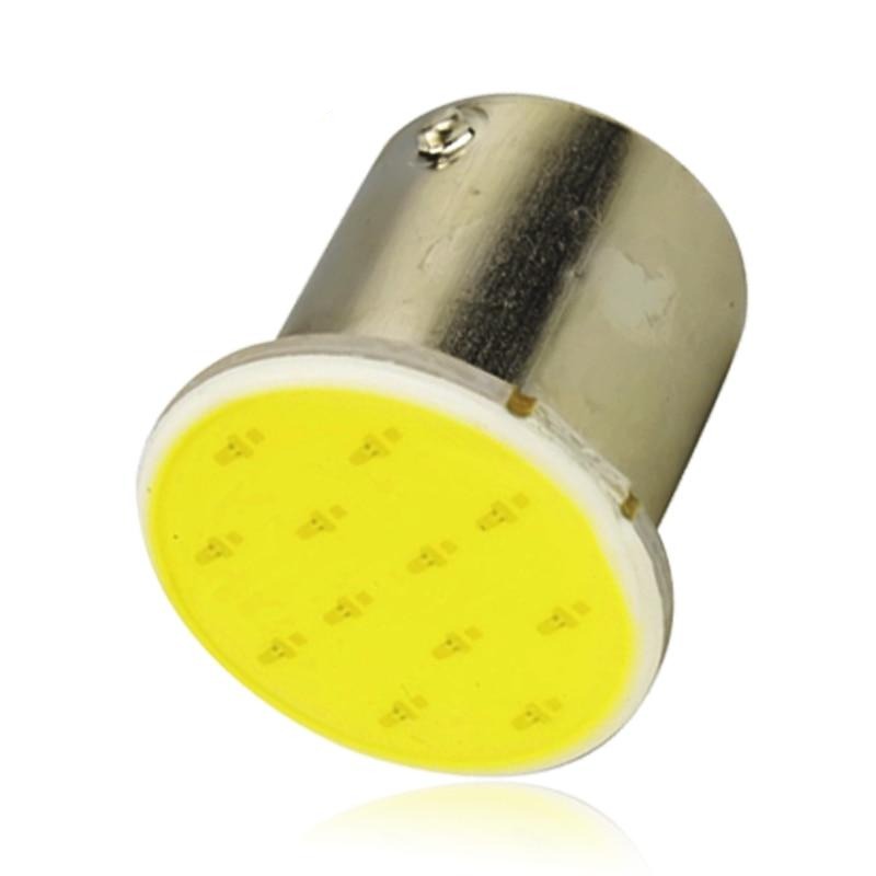 1x  BAY15D 1157 LED COB 7000K 12 SMD 12V Super Bright BA15S 1156 COB LED Bulb Car Signal Light Tail Turn Brake Parking Lamps Red
