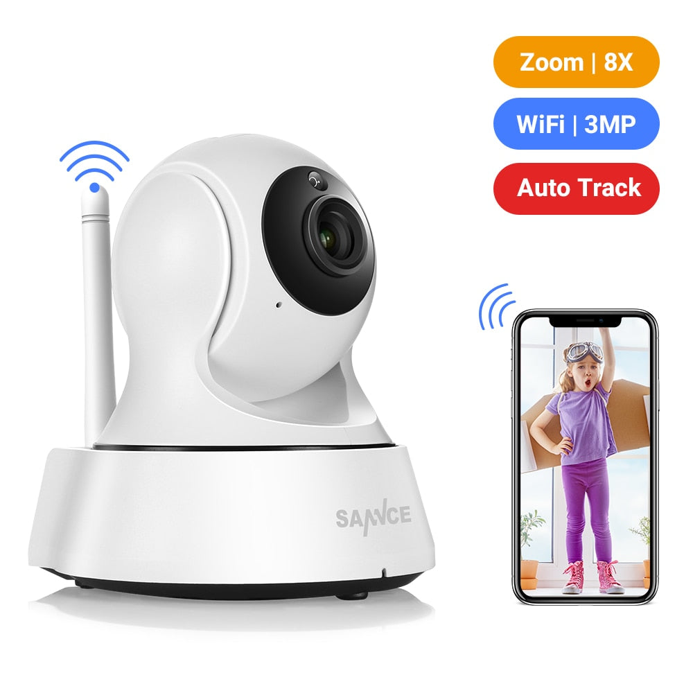 2K Home Security IP Camera Wi-Fi Wireless Mini Network Camera Surveillance Wifi 3MP Night Vision CCTV Camera Baby Monitor