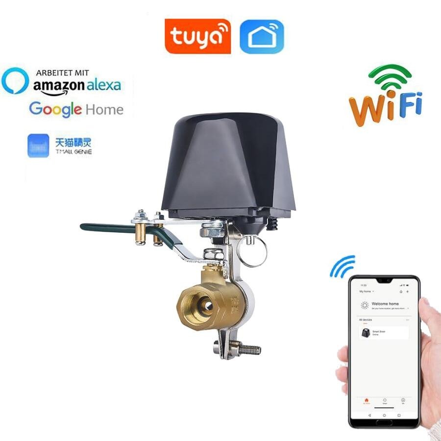 Tuya Smart WiFi Water Valve Gas Valve Compatible with Alexa Google Home Shut Off Controller