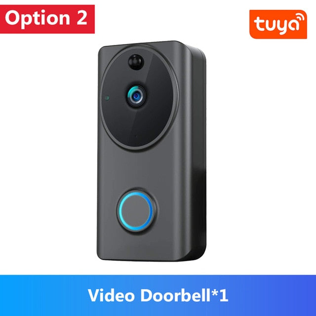 1080P Video Doorbell Wifi Smart Home Tuya App Phone Call Audio Intercom Wireless Door Bell Camera