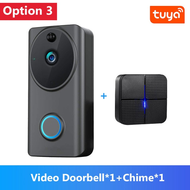 1080P Video Doorbell Wifi Smart Home Tuya App Phone Call Audio Intercom Wireless Door Bell Camera