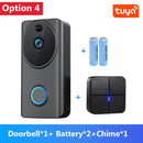 1080P Video Doorbell Wifi Smart Home Tuya App Phone Call Audio Intercom Wireless Door Bell Camera