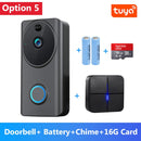 1080P Video Doorbell Wifi Smart Home Tuya App Phone Call Audio Intercom Wireless Door Bell Camera