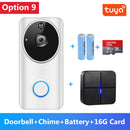 1080P Video Doorbell Wifi Smart Home Tuya App Phone Call Audio Intercom Wireless Door Bell Camera
