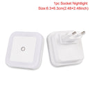 LED Night Light Wireless Light Sensor Lights Mini EU US Plug Nightlight Lamp For Children Kids Living Room Bedroom Decoration