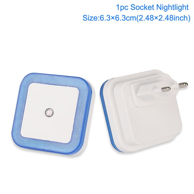 LED Night Light Wireless Light Sensor Lights Mini EU US Plug Nightlight Lamp For Children Kids Living Room Bedroom Decoration