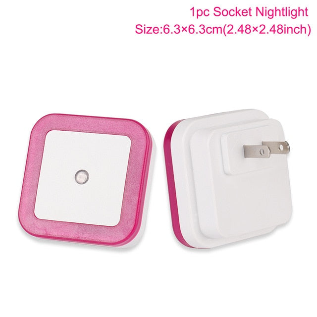 LED Night Light Wireless Light Sensor Lights Mini EU US Plug Nightlight Lamp For Children Kids Living Room Bedroom Decoration