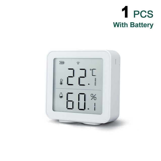 Tuya WIFI Temperature and Humidity Sensor Indoor Hygrometer Thermometer Detector Support Alexa Google Home smart life