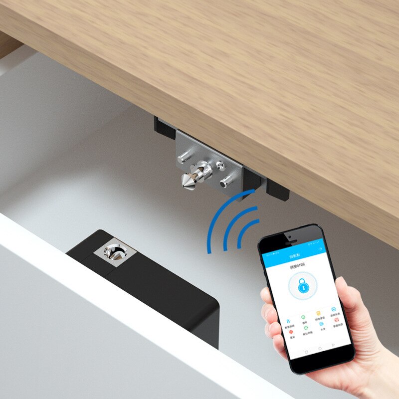 Smart Drawer Lock Intelligent Cabinet Locker Lock ID Card/TT Lock APP Unlock ElectronicHidden Furniture Wooden Door Lock
