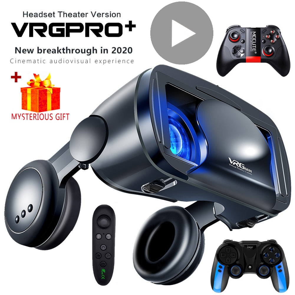 3D Smart VR Headset Glasses Helmet for Smartphones