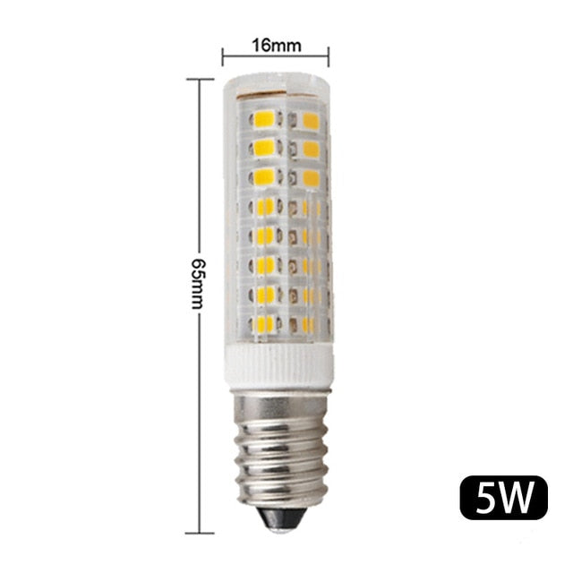 2pcs/lot E14 LED Lamp 3W 5W 7W 220V 240V LED Corn Bulb 33 51 75 SMD2835 360 Beam High Quality Ceramic Mini Chandelier Lights