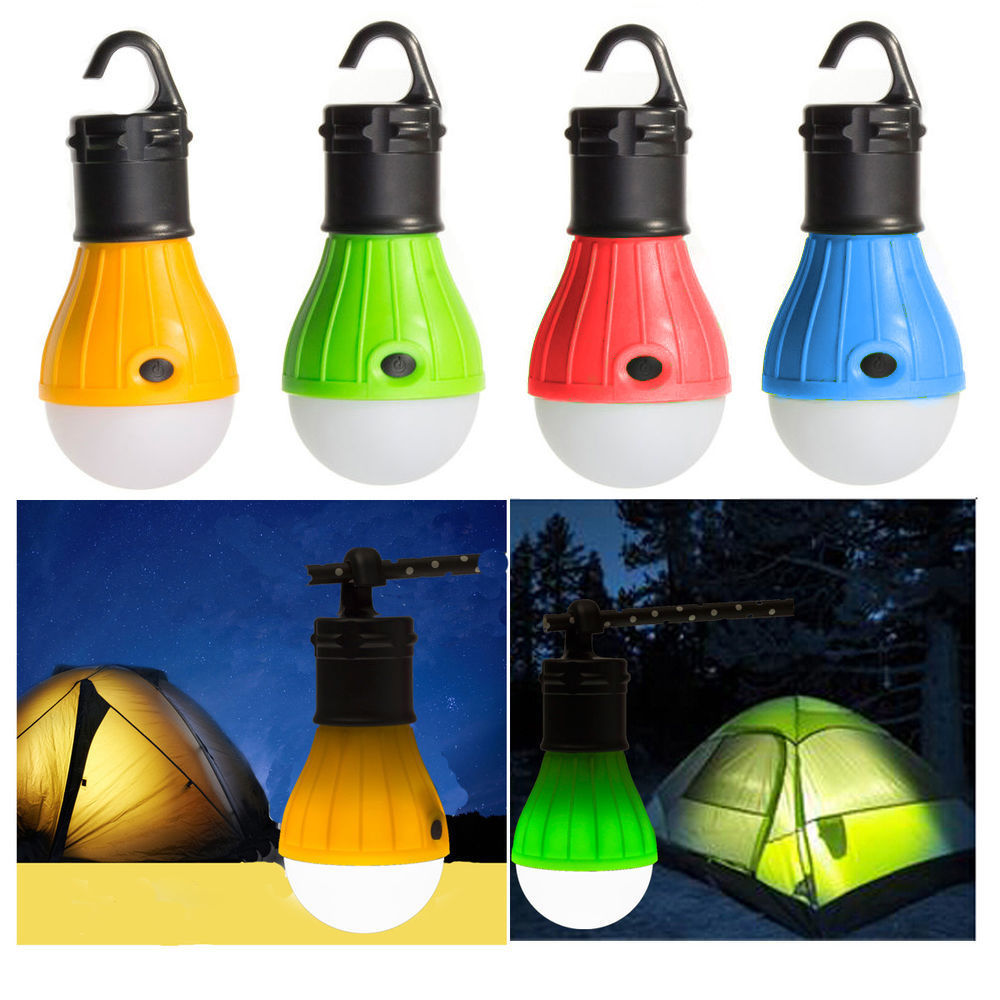 Outdoor Tent Light LED Bulb Camping Lantern Portable Emergency Handy Hook Torch Waterproof Lamp For Hiking Fishing