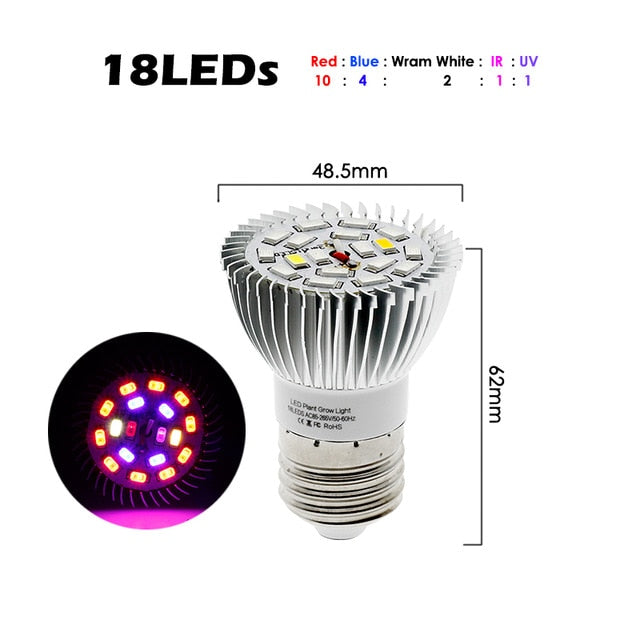 LED Grow Light Full Spectrum 78Leds 120Leds 150Leds E27 LED Growing Bulb for Indoor Hydroponics Flowers Plants LED Growth Lamp
