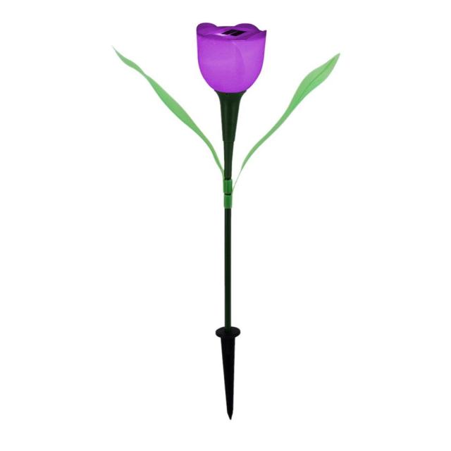 Solar light Tulip Flower Lamp Multi-Color Outdoor Waterproof Garden Yard Path Lawn Insert Solar Light