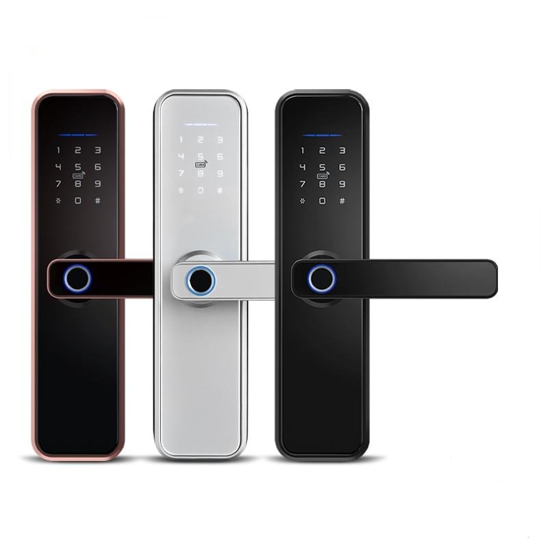 Cerradura intelige X5 Waterproof Tuya Biometric Fingerprint Security Intelligent Smart WiFi APP Password Electronic Door Lock