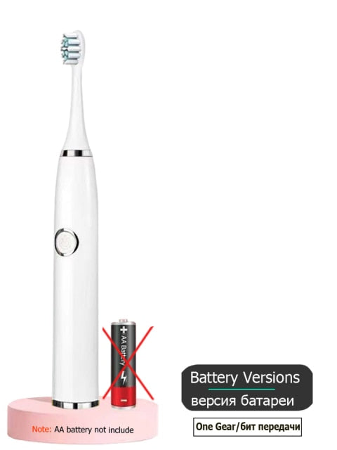 Super Sonic Electric Toothbrush Rechargeable AA Battery